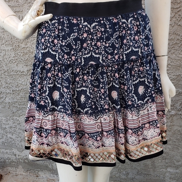 Free People Bohemian Ruffle Skirt‎ - Picture 2 of 7